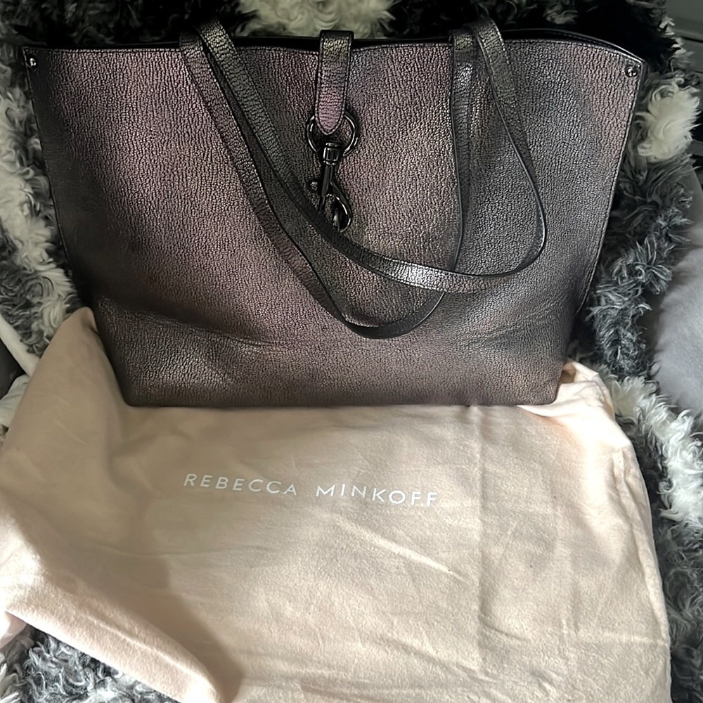 NWOT 🌟 Rebecca Minkoff Shopper Tote Bag Metallic